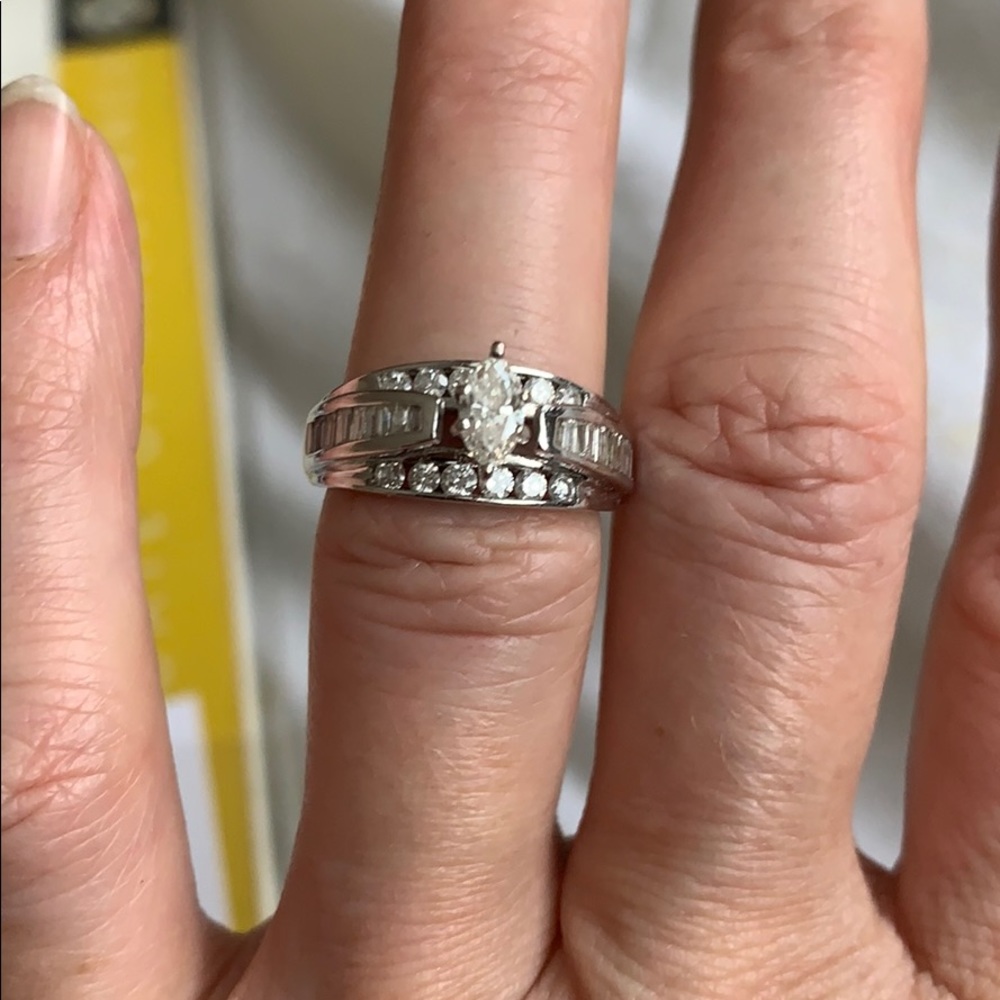 14 kt. 1.02 Carat diamond bridal ring